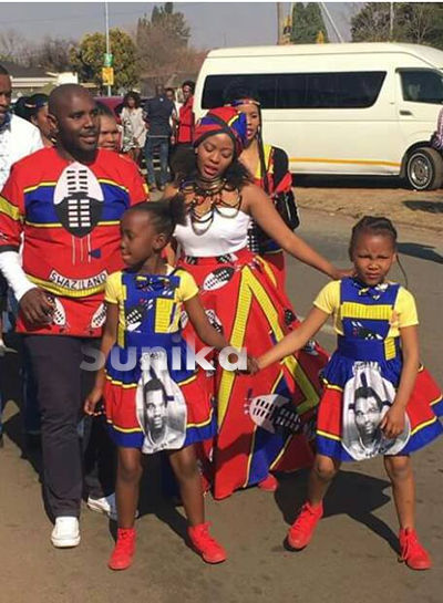 Swazi Attire for couples and kids