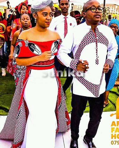 Swazi Drop Shoulder Dress for Matching couples attire