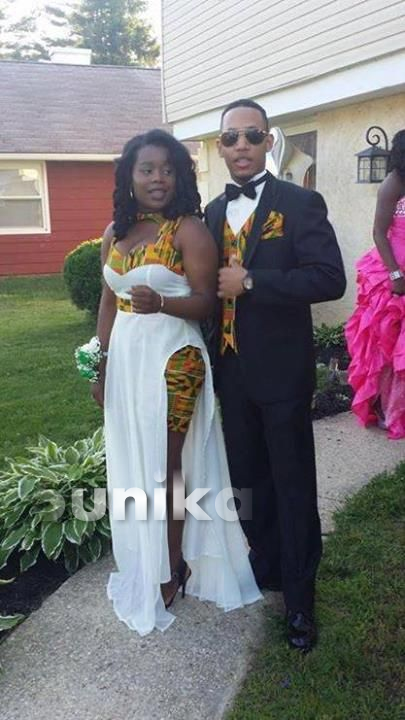 African Print Matric Dress for couple