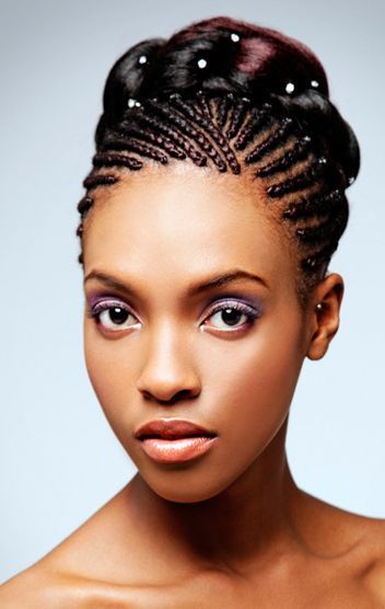 African Braided Hairstyles with Beads