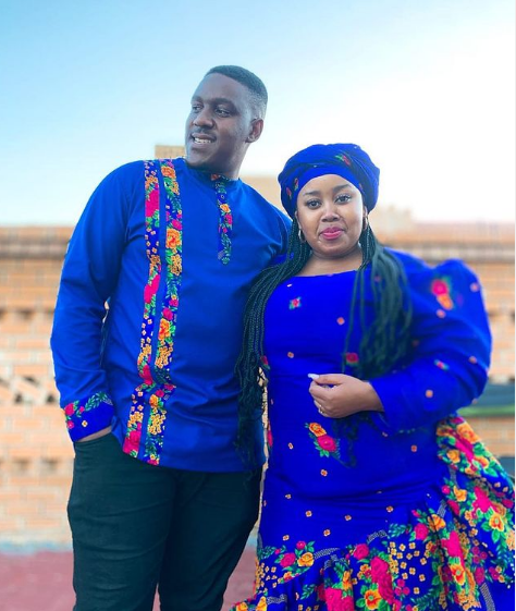 Blue Tsonga Attire for couples 2022