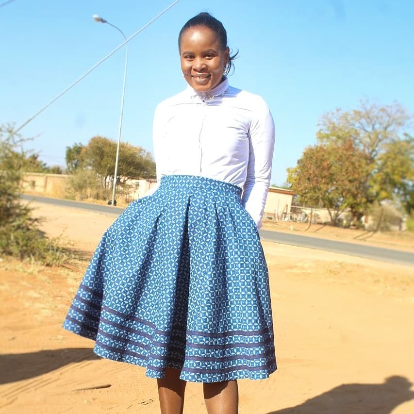 Shweshwe Skirts Latest Designs - Sunika Magazine