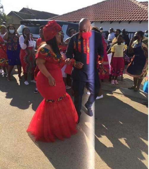 Red Tsonga Wedding Dress 2022
