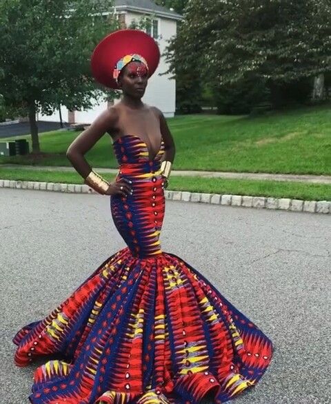 Zulu Dress African Print by B Proud Design