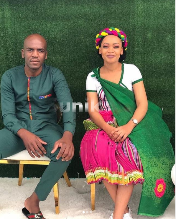 Beautiful Tsonga Attire for Couples Green