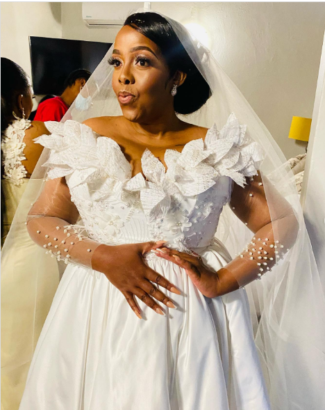 Beautiful White Wedding Dress By Lebo Mositsa