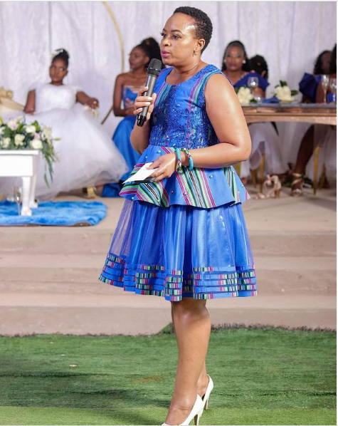 Blue Venda Dress with Tulle 2022
