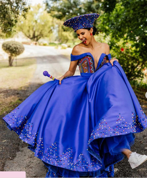 Blue Zulu Traditional Wedding Dress dress by Scalo Designer