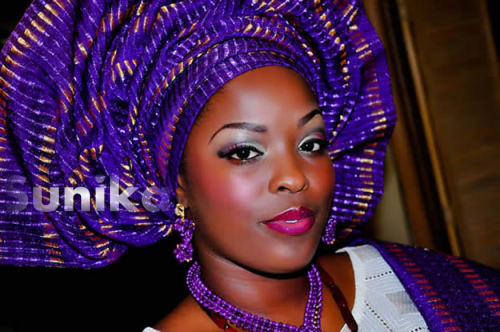 Blue and Gold Gele