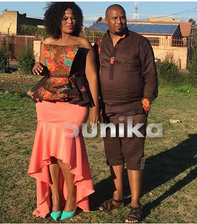 Brown Tsonga Design for couples