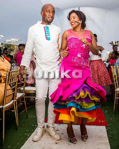 Colorfoul Matching Pedi Traditional Attire for couples