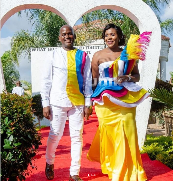 Colourfu SePedi Attire for couples