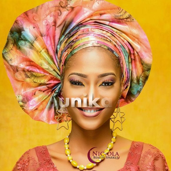 Colourful Nigerian Headwrap