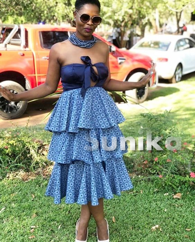 Latest Shweshwe Dress Designs - Sunika Magazine