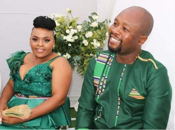 Green Venda Attire for Couples with lace 2 2022