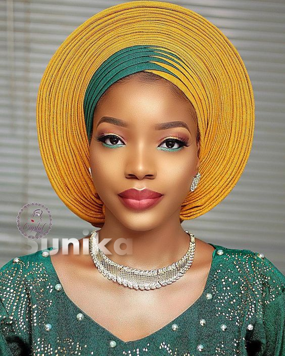 Green and Gold Aso Ebi