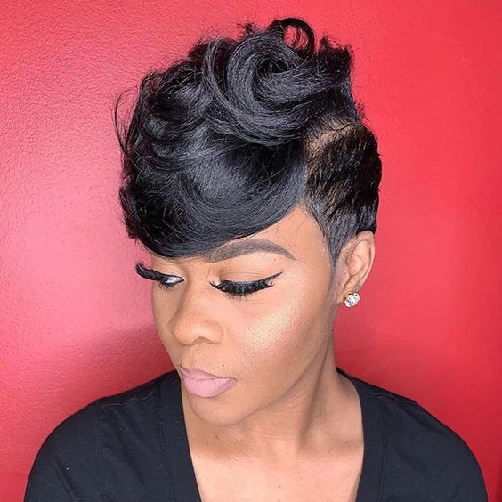 Short Relaxed Hair Style
