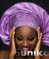Lilac Nigerian Headwrap