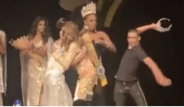 Watch: Man smashes pageant winners crown after his wife comes second 