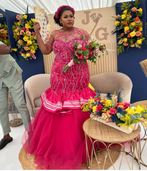 Pink SePedi Wedding Dress by Nim Couture