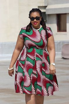 Plus Size African Print Dress