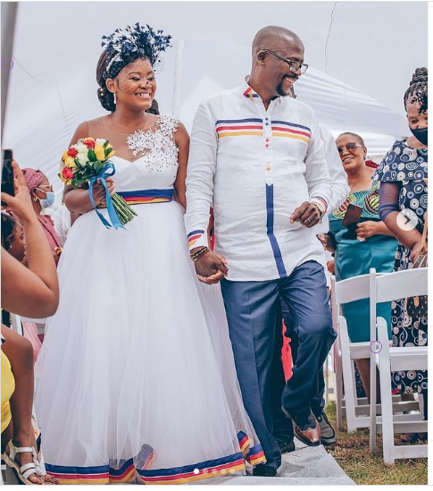 SePedi Wedding Attire for couples white