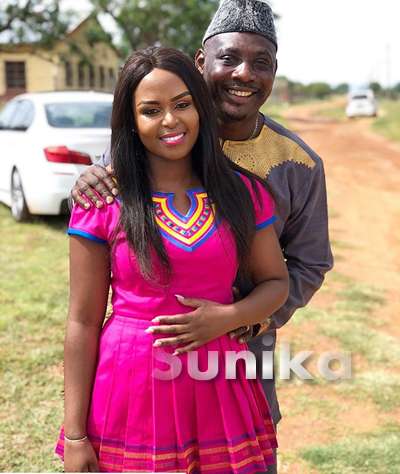 Sepedi Couple in Traditional Outfit