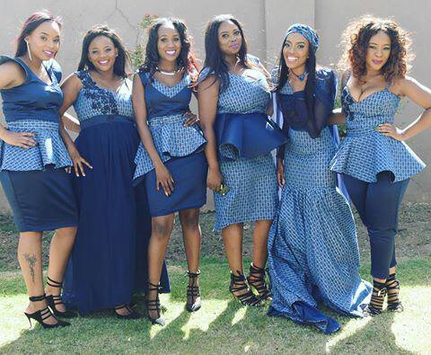 traditional dresses blue and white