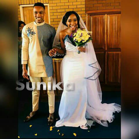 Stylish Shweshwe Traditional Wedding Attire for couples