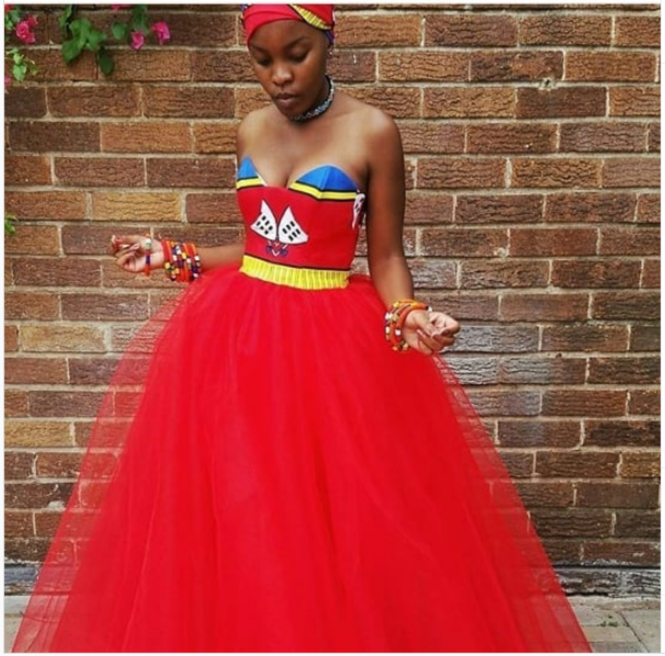 Swazi Wedding Dress Tulle
