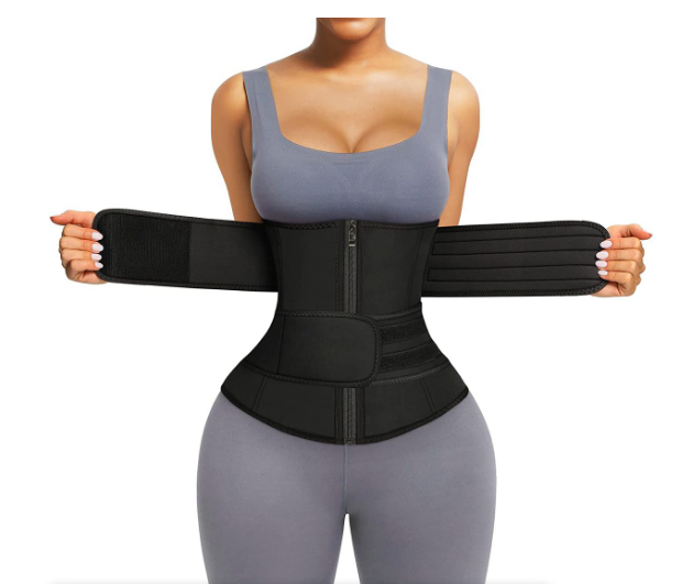 Women's Satin Corset Cutting Push-up Belt Waist Trainer Fat Keep Short  Tucked in