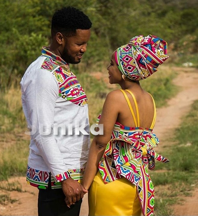 Traditional Ndebele Attire For Couples - Sunika Magazine