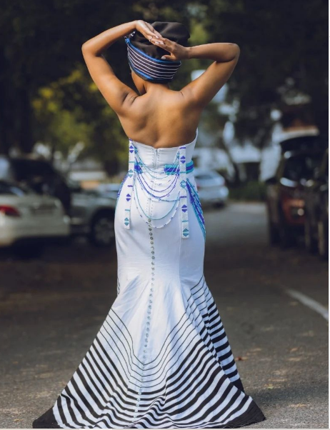 Traditional Xhosa Dress Back View By Asanda Madyibi