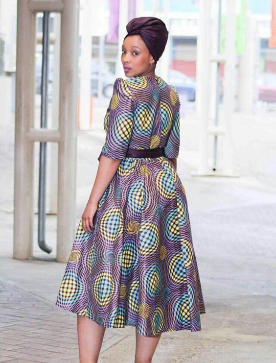 bow african shweshwe dresses