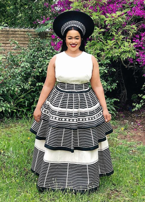 Xhosa Makoti African Traditional Dresses Shweshwe