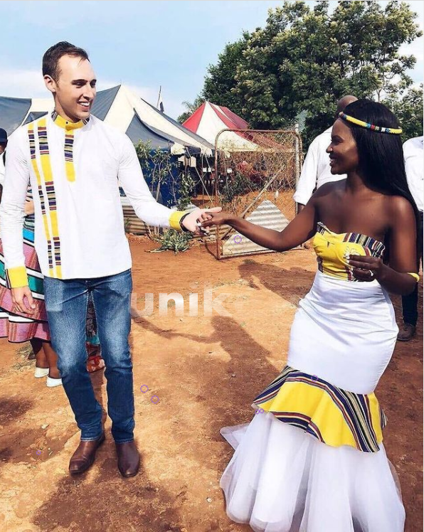 Yellow Venda Outfit for Couples