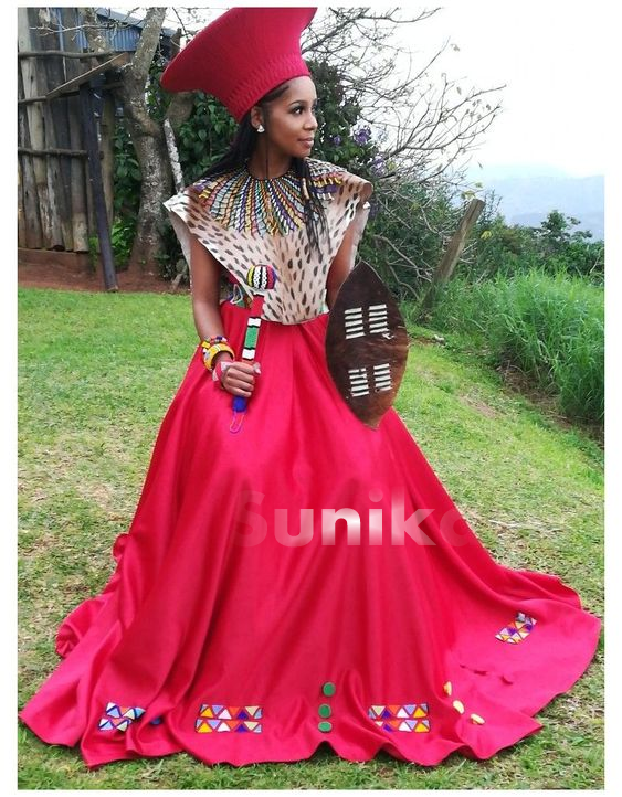 Zulu Wedding Dress Leopard Skin