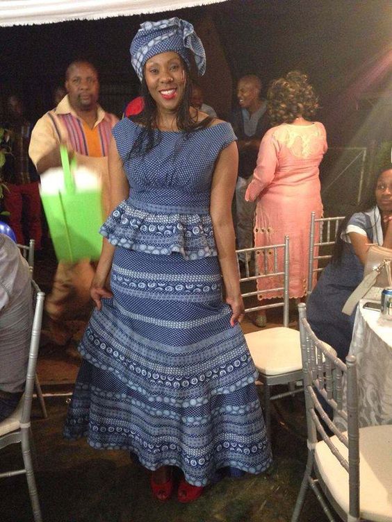 Shweshwe Many Prints Plus Size Dress