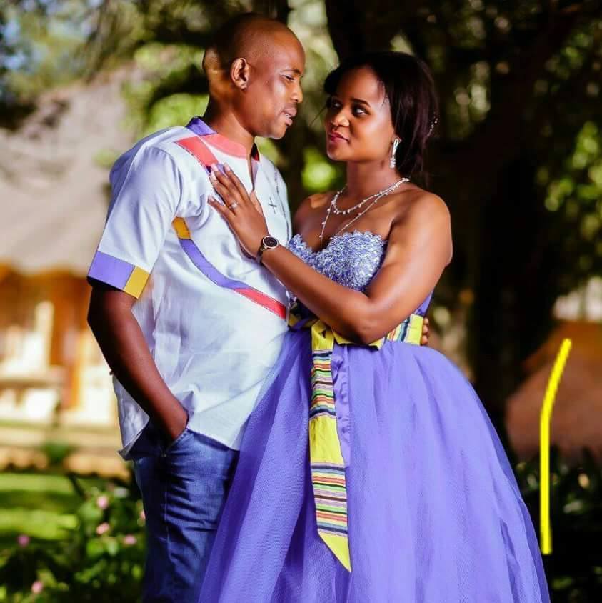 Purple Venda Traditional Wedding Attire for couples