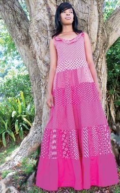 Lovely Pink Long Shweshwe Dress