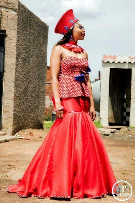 Zulu Shweshwe Traditional Dress
