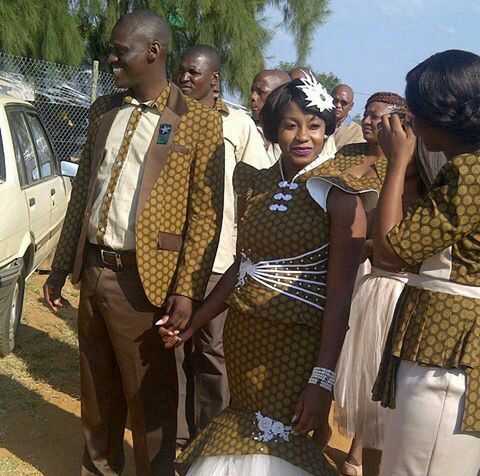 shweshwe traditional attire for couples
