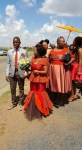 Orange Shweshwe Wedding Dress