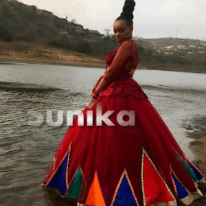 Beautiful Zulu Umblaselo Wedding Dress