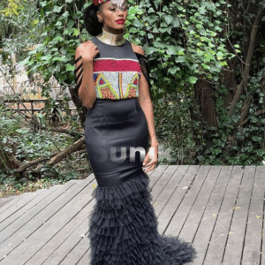 Black Zulu Traditional Dress Beaded Black Zulu Traditional Dress Beaded