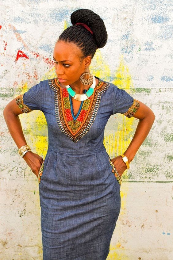 Dashiki On Denim