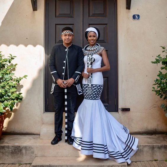 Xhosa Traditional Attire For Couples pictures
