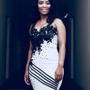 Beaded Xhosa Dress with Lace