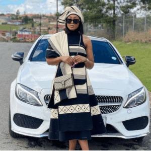 Black and White Umbhaco Outfit