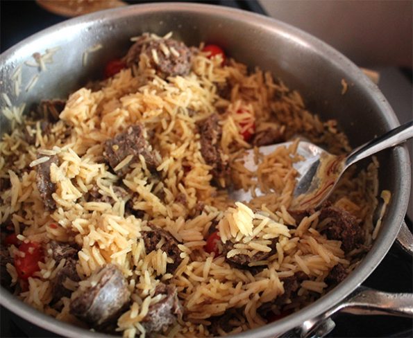 Boerewors and Tomato Pilau